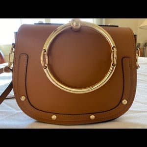 Giulia Massari Leather Shoulder Bag NWOT